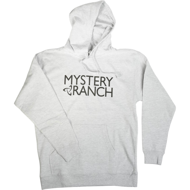 MYSTERY RANCH Logo Hoodie - Grey Heather (Front)